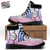 Black Pink Akaza Portrait Swirl Combat Boots – Demon Slayer Akaza Shoes Black Pink Akaza Portrait Swirl Combat Boots – Demon Slayer Akaza Shoes