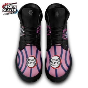 Akaza Combat Boots Demon Slayer Streetwear Custom Anime Sneakers 3