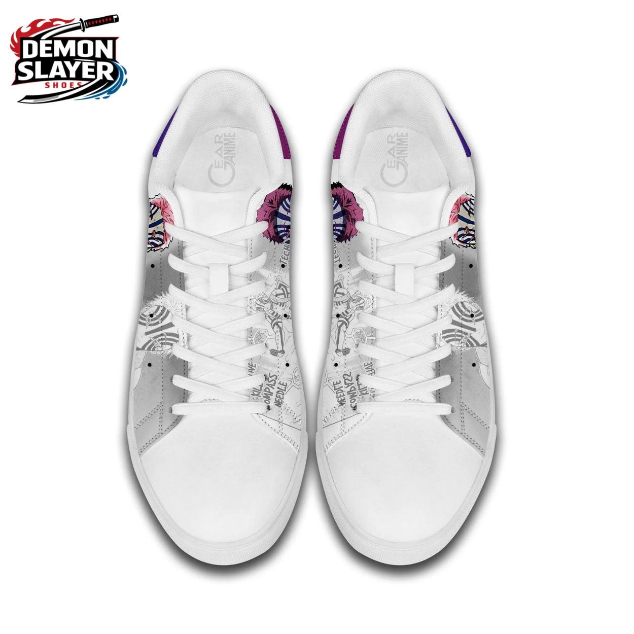 White Purple Manga Portrait Akaza Court Shoes – Demon Slayer Akaza Shoes White Purple Manga Portrait Akaza Court Shoes – Demon Slayer Akaza Shoes