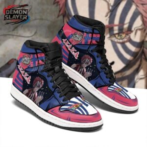 Akaza High-Top Leather Sneakers Demon Slayer Premium Anime Gift For Fans 1