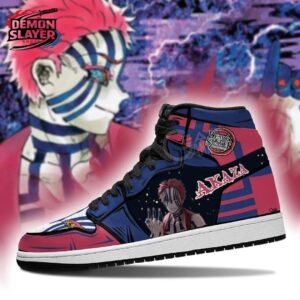 Akaza High-Top Leather Sneakers Demon Slayer Premium Anime Gift For Fans 2