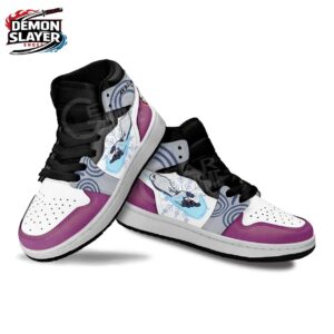 Akaza High-Top Leather Sneakers Demon Slayer Stylish Anime Gift For Fans 1