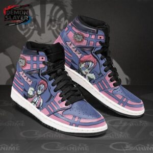 Akaza High-Top Leather Sneakers Demon Slayer Ultimate Collector Anime Sneakers 1