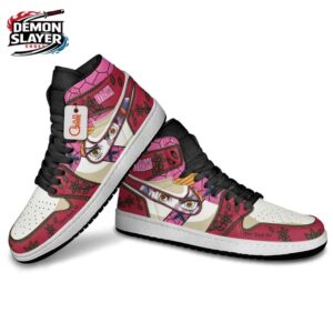 Daki High-Top Leather Sneakers Demon Slayer Custom Otaku Fashion Shoes 3