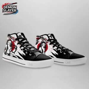 Daki High Tops Canvas Shoes Demon Slayer Limited Streetwear Sneakers 2