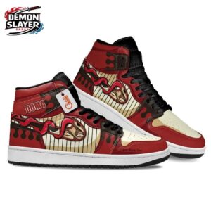 Douma High-Top Leather Sneakers Demon Slayer Custom Streetwear Sneakers 2