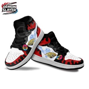 Douma High-Top Leather Sneakers Demon Slayer Limited Anime Gift For Fans 1