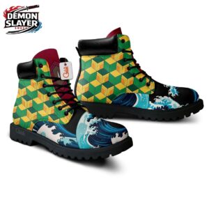 Giyu Combat Boots Demon Slayer Premium Collector Anime Sneakers 2