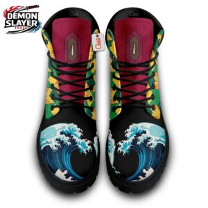 Giyu Combat Boots Demon Slayer Premium Collector Anime Sneakers 3