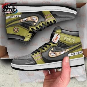 Gyomei High-Top Leather Sneakers Demon Slayer Exclusive Anime Shoes For Fans 1