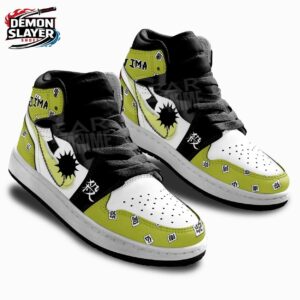 Gyomei High-Top Leather Sneakers Demon Slayer Premium Otaku Fashion Shoes 2