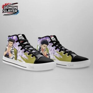 Gyomei High Tops Canvas Shoes Demon Slayer Exclusive Otaku Fashion Shoes 2