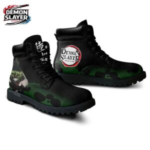 Gyutaro Combat Boots Demon Slayer Custom Custom Anime Sneakers 3