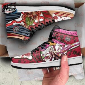 Gyutaro Daki High-Top Leather Sneakers Demon Slayer Legendary Anime Gift For Fans 1