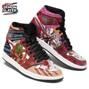 Gyutaro Daki High-Top Leather Sneakers Demon Slayer Legendary Anime Gift For Fans 2