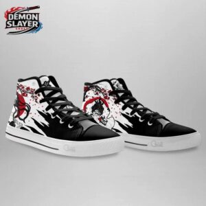 Gyutaro Daki High Tops Canvas Shoes Demon Slayer Legendary Anime Gift For Fans 2