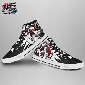 Gyutaro Daki High Tops Canvas Shoes Demon Slayer Legendary Anime Gift For Fans 3