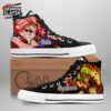 Black White Red Manga Sibling Gyutaro Daki High Tops Canvas Shoes – Demon Slayer Gyutaro Shoes