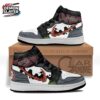 Black White Red Manga Portrait Gyutaro High Tops Canvas Shoes – Demon Slayer Gyutaro Shoes Black White Red Manga Portrait Gyutaro High Tops Canvas Shoes – Demon Slayer Gyutaro Shoes
