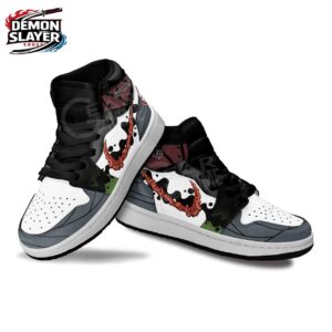 Gyutaro High-Top Leather Sneakers Demon Slayer Epic Custom Anime Sneakers 1