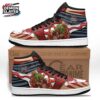 Navy Floral Dual Blade Inosuke Combat Boots – Demon Slayer Inosuke Hashibira Shoes