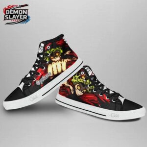 Gyutaro High Tops Canvas Shoes Demon Slayer Custom Streetwear Sneakers 3