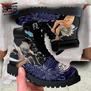 Inosuke Combat Boots Demon Slayer Limited Collector Anime Sneakers 1