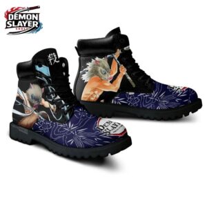 Inosuke Combat Boots Demon Slayer Limited Collector Anime Sneakers 2