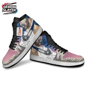 Inosuke High-Top Leather Sneakers Demon Slayer Exclusive Collector Anime Sneakers 3