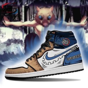 Inosuke High-Top Leather Sneakers Demon Slayer Legendary Collector Anime Sneakers 2