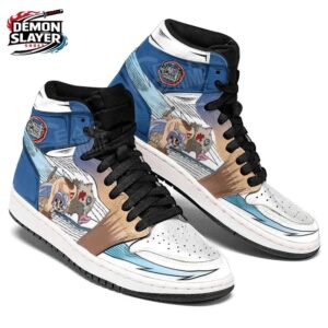 Inosuke High-Top Leather Sneakers Demon Slayer Limited Custom Anime Sneakers 3