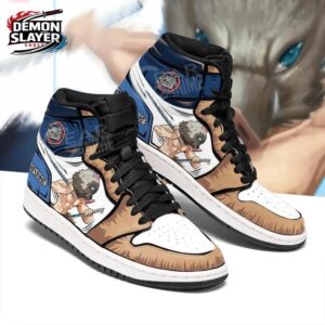 Inosuke High-Top Leather Sneakers Demon Slayer Stylish Anime Shoes For Fans 1