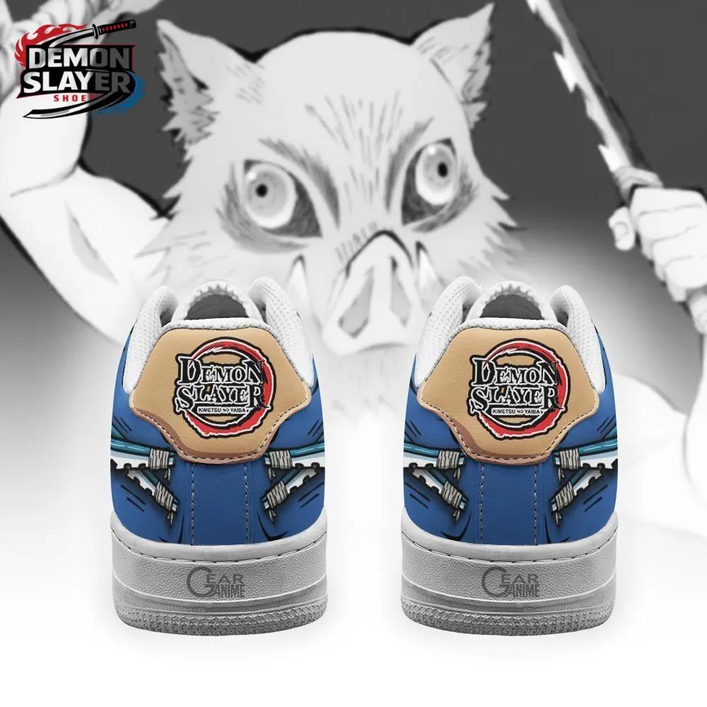 Blue Tan Dual Blade Fur Inosuke Low-Top Leather Sneakers – Demon Slayer Inosuke Hashibira Shoes Blue Tan Dual Blade Fur Inosuke Low-Top Leather Sneakers – Demon Slayer Inosuke Hashibira Shoes