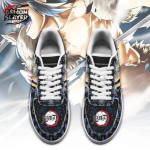 Inosuke Low-Top Leather Sneakers Demon Slayer Stylish Otaku Fashion Shoes 1