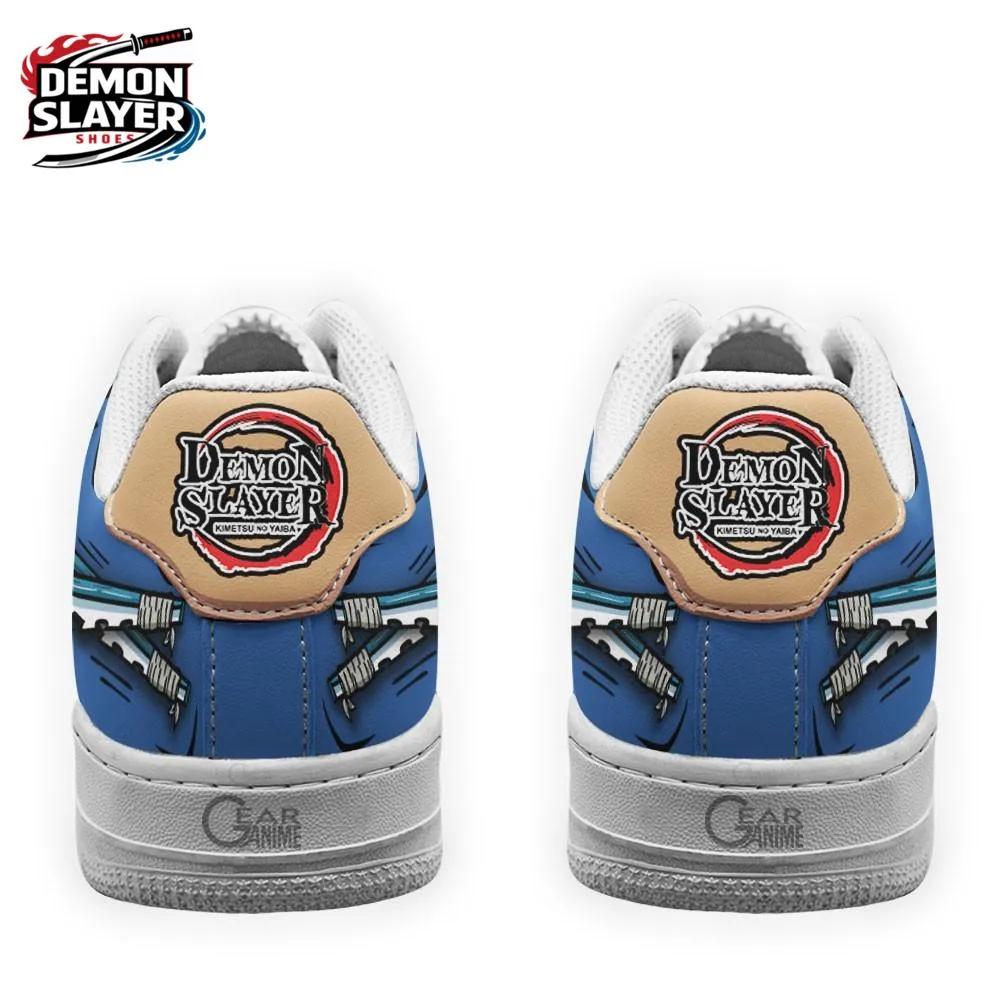 Blue Tan Boar Fur Blade Inosuke Low-Top Leather Sneakers – Demon Slayer Inosuke Hashibira Shoes Blue Tan Boar Fur Blade Inosuke Low-Top Leather Sneakers – Demon Slayer Inosuke Hashibira Shoes