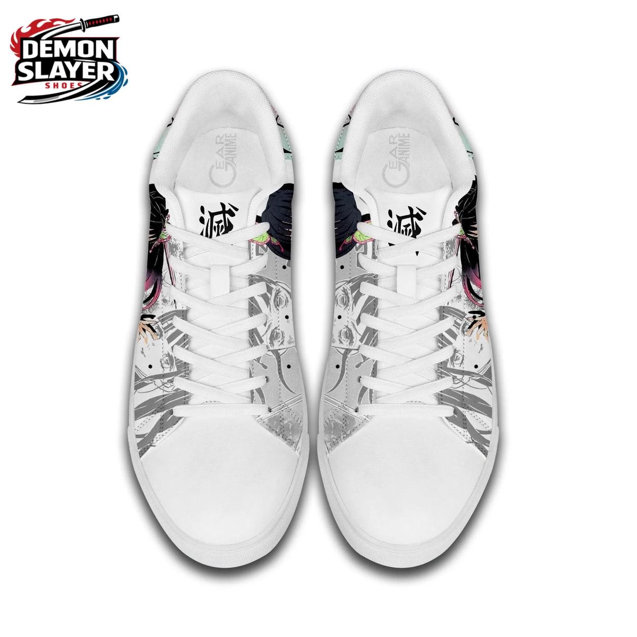 White Black Manga Portrait Kanao Court Shoes – Demon Slayer Kanao Tsuyuri Shoes White Black Manga Portrait Kanao Court Shoes – Demon Slayer Kanao Tsuyuri Shoes