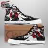 Black White Manga Portrait Kanao High Tops Canvas Shoes – Demon Slayer Kanao Tsuyuri Shoes