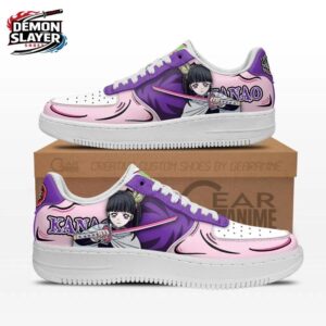 Pink Purple Sword Portrait Kanao Low-Top Leather Sneakers – Demon Slayer Kanao Tsuyuri Shoes