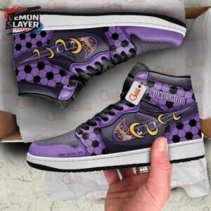 Kokushibo High-Top Leather Sneakers Demon Slayer Custom Collector Anime Sneakers 1