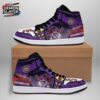 Purple White Red Eye Blade Kokushibo High-Top Leather Sneakers – Demon Slayer Kokushibo Shoes
