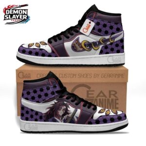 Kokushibo High-Top Leather Sneakers Demon Slayer Ultimate Streetwear Sneakers 1