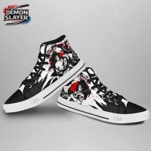 Kokushibo High Tops Canvas Shoes Demon Slayer Stylish Collector Anime Sneakers 3