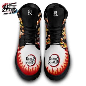 Kyojuro Rengoku Combat Boots Demon Slayer Limited Otaku Fashion Shoes 3