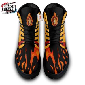 Kyojuro Rengoku Combat Boots Demon Slayer Premium Streetwear Sneakers 3
