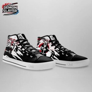 Kyojuro Rengoku High Tops Canvas Shoes Demon Slayer Custom Otaku Fashion Shoes 2