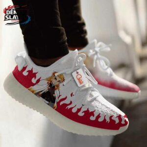 Kyojuro Rengoku Mesh Runners Shoes Demon Slayer Custom Anime Gift For Fans 2