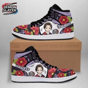 Lady Tamayo High-Top Leather Sneakers Demon Slayer Custom Streetwear Sneakers 1