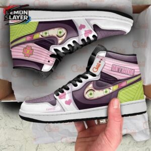 Mitsuri High-Top Leather Sneakers Demon Slayer Exclusive Anime Shoes For Fans 1