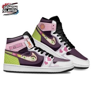Mitsuri High-Top Leather Sneakers Demon Slayer Exclusive Anime Shoes For Fans 2