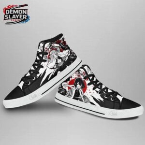 Mitsuri High Tops Canvas Shoes Demon Slayer Epic Otaku Fashion Shoes 3